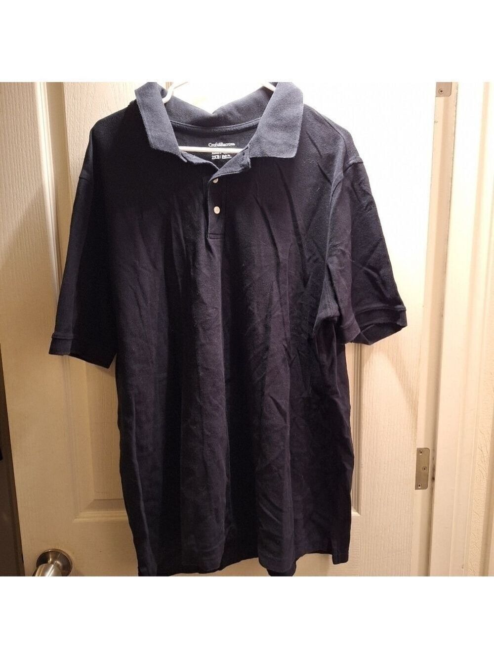 Croft and Barrow Black Polo Shirt 2XL